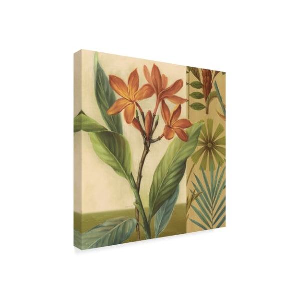 Lisa Audit 'Flowers Of Paradise 4 Gold' Canvas Art,14x14